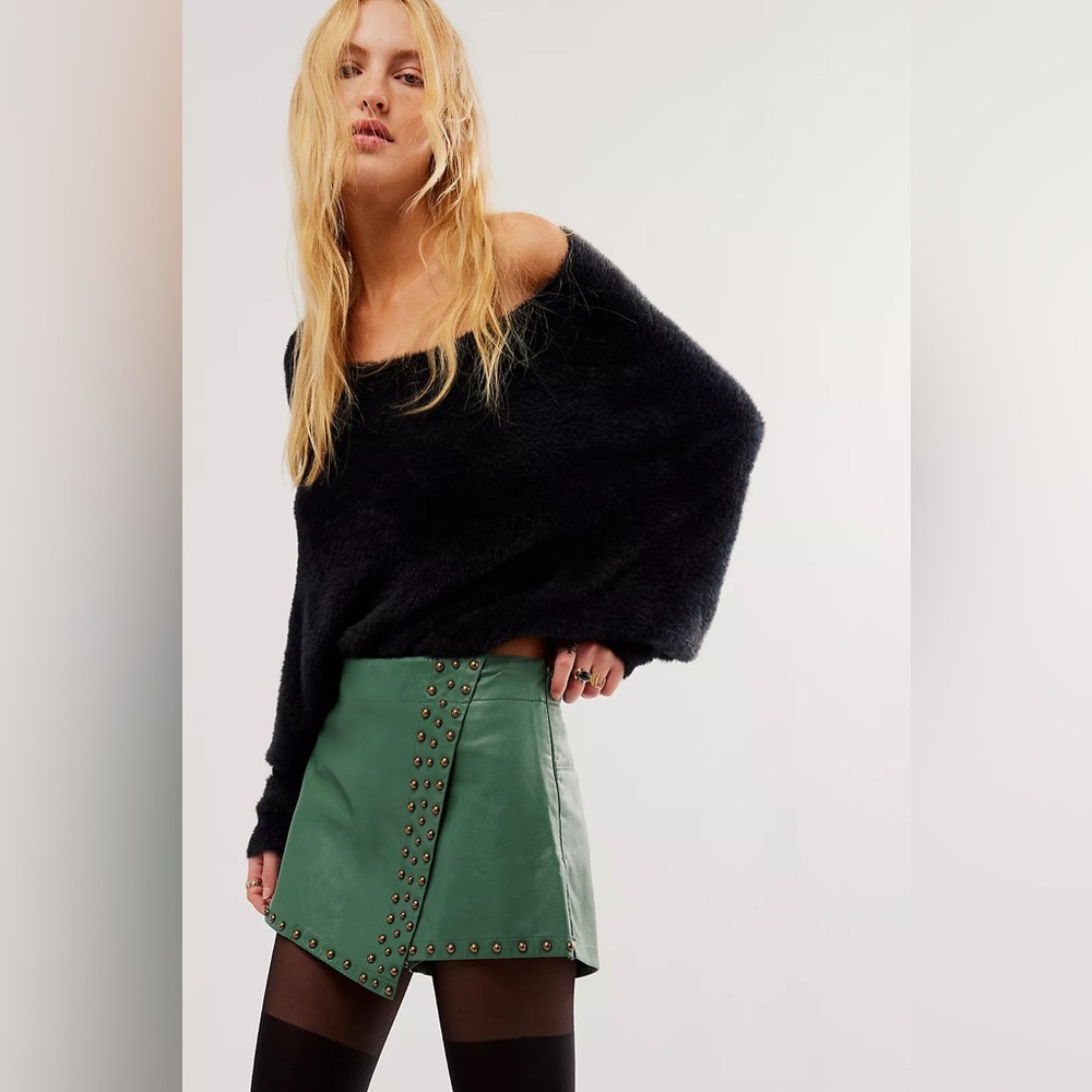 Free People Emmy Mini Studded Skort